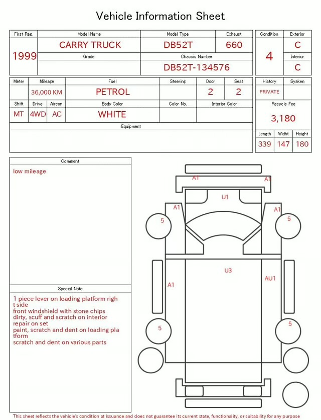 1999 Suzuki Carry photo 7